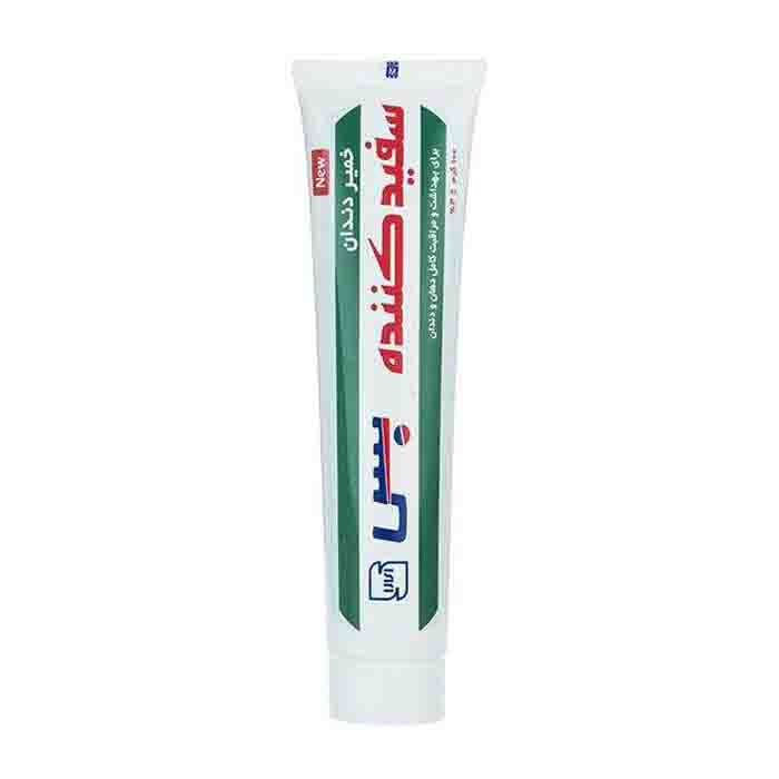 عکس اصلی خمیر دندان سفید کننده بس وزن 100 گرم